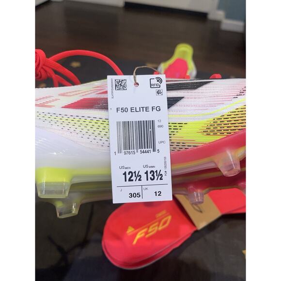 New Men’s Sz 12.5 Adidas Adizero F50 Elite FG Pure Victory Pack |IE1206| main image 6